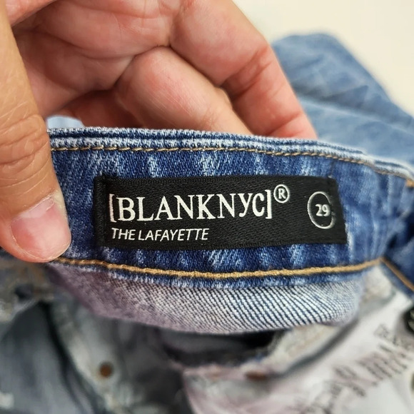 Blank NYC Womens Sz 29 The Lafayette Out of Body Jean Distressed NEW - Picture 15 of 15
